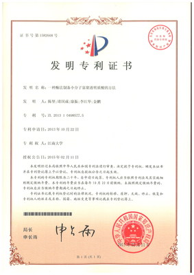 A number of invention patent certificates